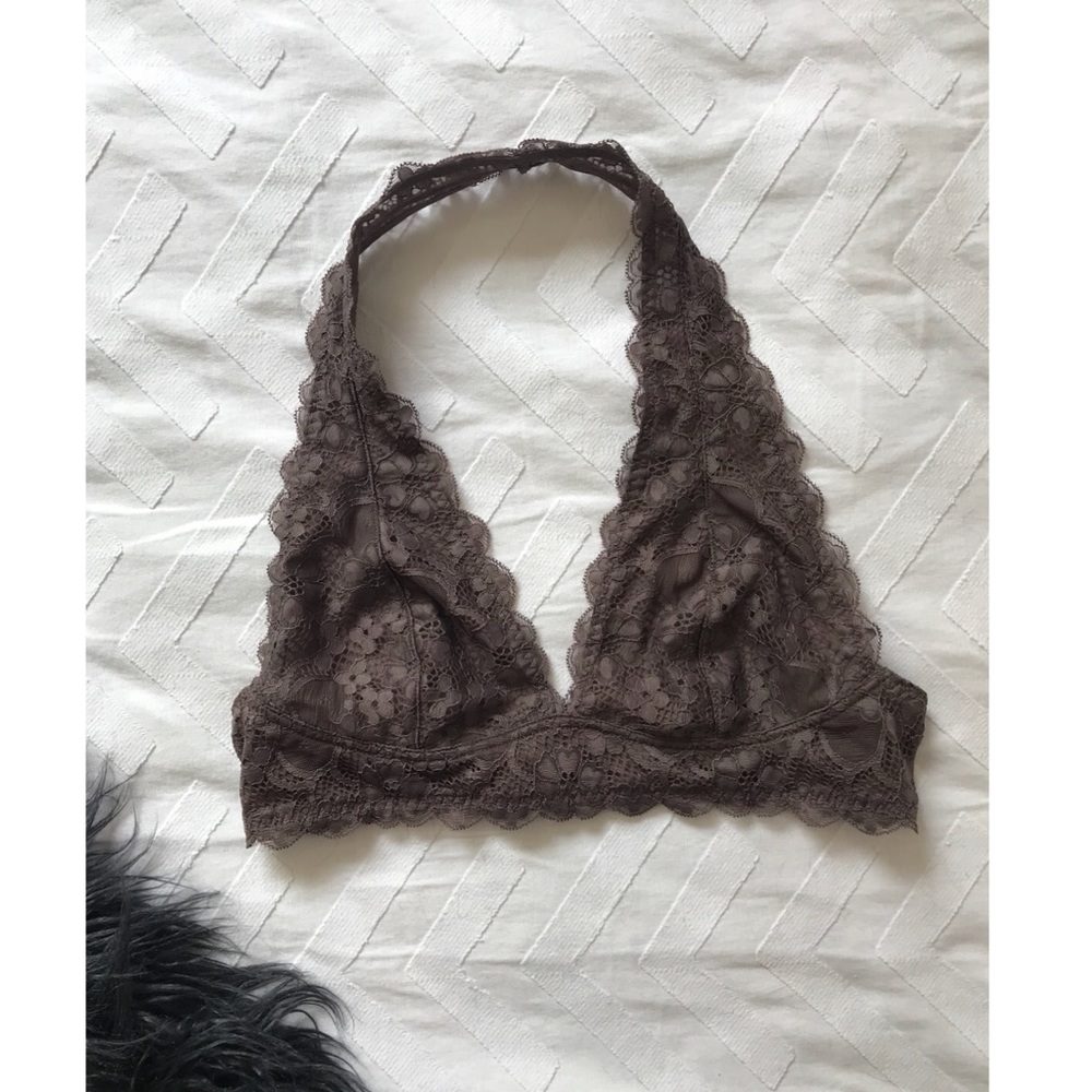 Free people brown lacy bralette